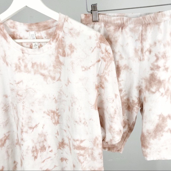 NEW Tie dyed Spring Set Shirt shorts Spring S-3X - Picture 8 of 11